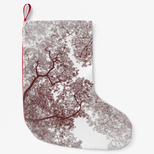 Trees Map 4 Small Christmas Stocking (Front)