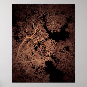 Trees Map 5 Poster