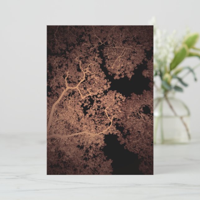 Trees Map 5 Thank You Card (Standing Front)