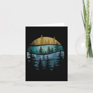 Trees Nature Mountains Hiking Adventure Wildlife F Card