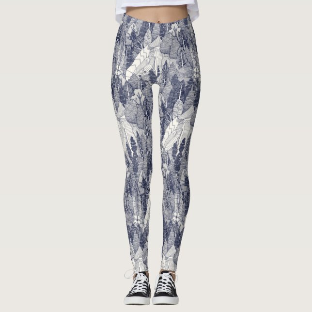 trees NC blue leggings (Front)