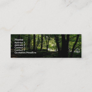 Trees near the River Taff Mini Business Card