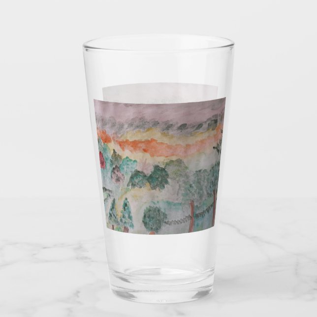 Trees on the Bay Glass (Front)