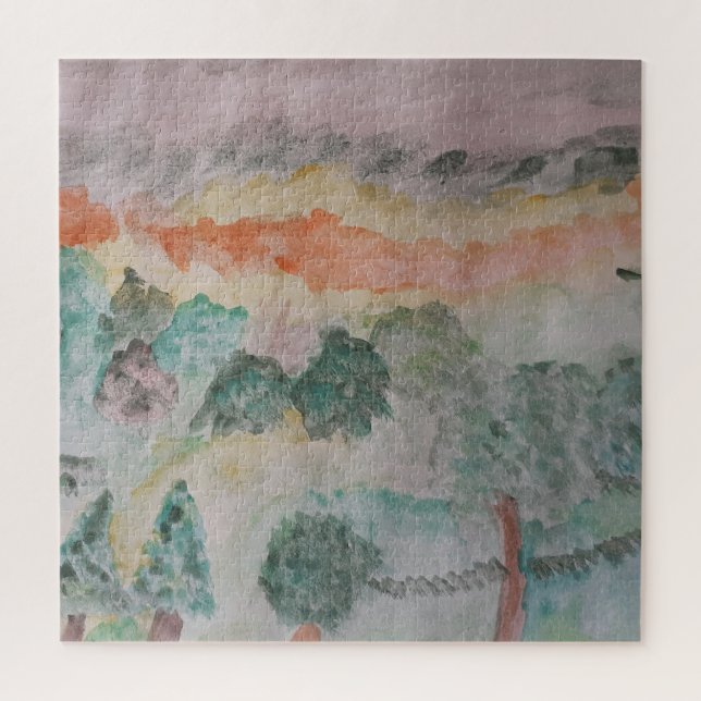 Trees On The Bay Jigsaw Puzzle (Vertical)