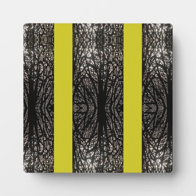 Trees pattern yellow plaque (Front)