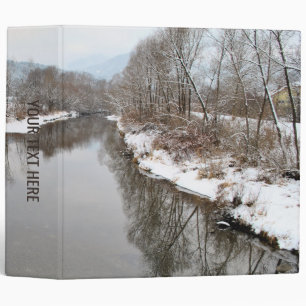Trees Reflecting in River Binder