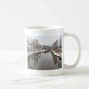 Trees Reflecting in River Coffee Mug