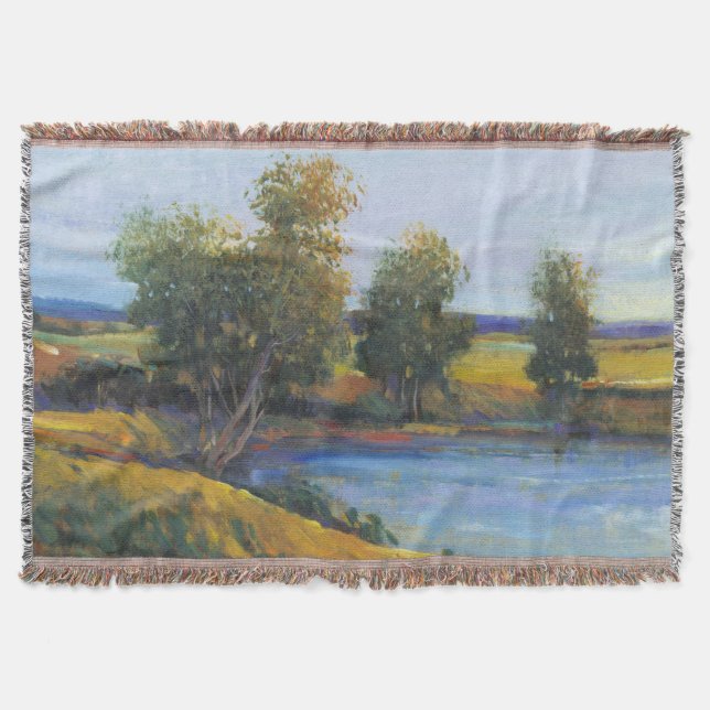 Tree's Reflection II Throw Blanket (Front)