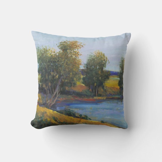 Tree's Reflection II Throw Pillow (Front)