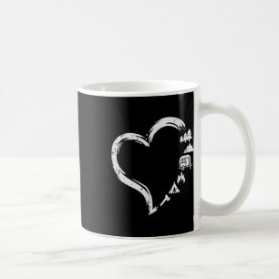 Trees Rv Van Campfire Tent Heart Cute Love Camping Coffee Mug