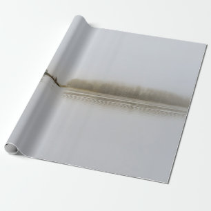 TREES SURROUNDED BY BODY OF WATER AND FOGS DURING WRAPPING PAPER