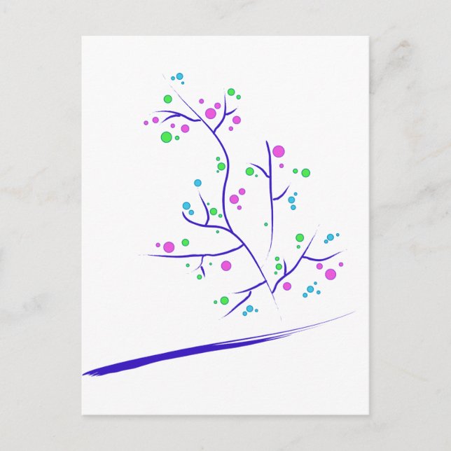 Trees that happiness postcard (Front)