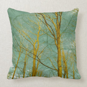 trees throw pillow
