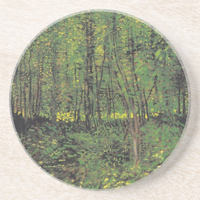 Trees & Undergrowth by Van Gogh Coaster (Front)