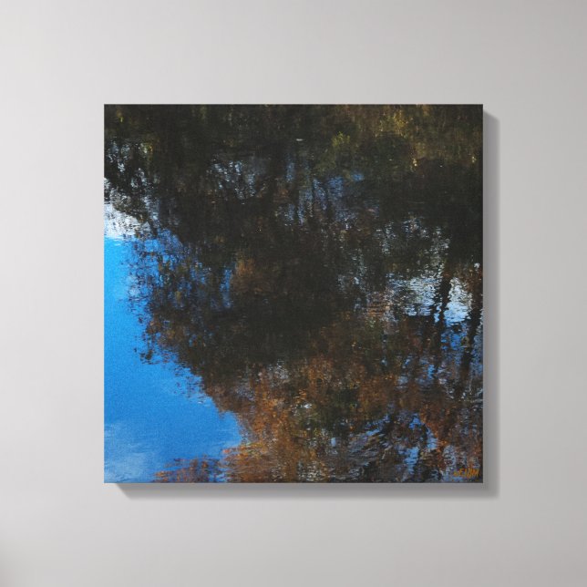 Trees Water Reflection II Stretched Canvas Print (Front)