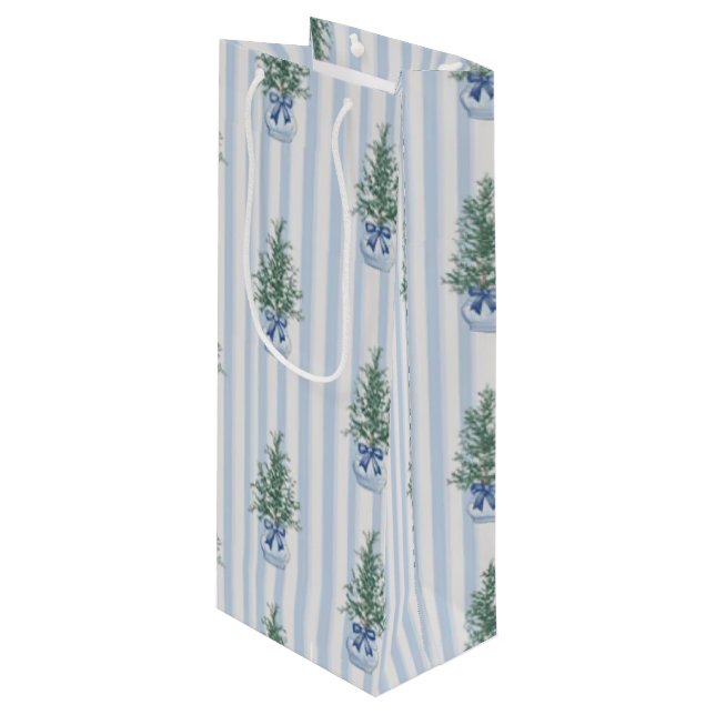 trees wine gift bag (Front Angled)