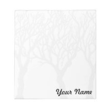 Trees with Your name - customizable notepad