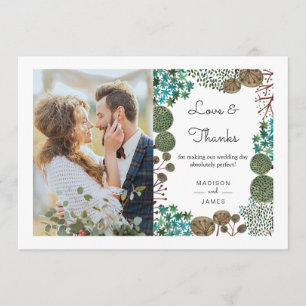 Trees Woodland Forest   Thank you   Card
