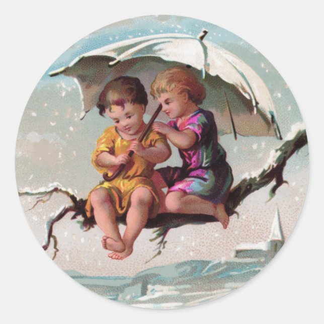 Treetop Children Round Sticker (Front)