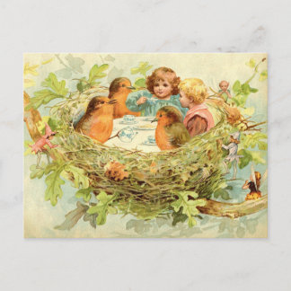 Treetop Tea Party Postcard