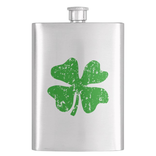 Trèfle vert de shamrock du flacon | de Jour de la (devant)