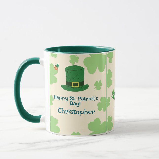 Trèfles, lutins & Mug du Pot d'Or (Gauche)