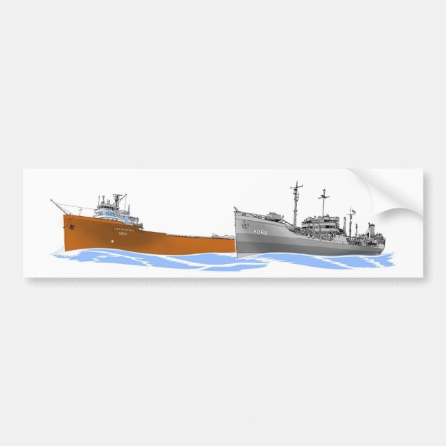 Tregurtha and Chiwawa Bumper Sticker (Front)
