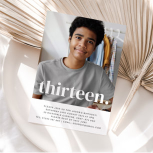 Treize Photo Invitation Anniversaire