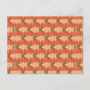 Trellis Cabbage Roses Postcard