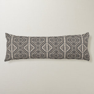 Trellis Modern Stripe Squares and Diamonds Body Pillow