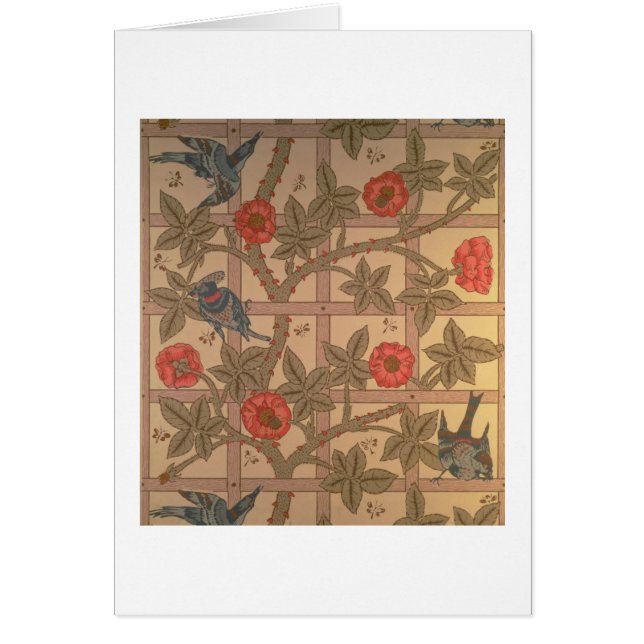 'Trellis' wallpaper design, 1864 (Front)