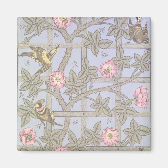 'Trellis' wallpaper design, 1864 Magnet (Front)