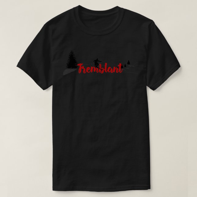 Tremblant Ski Long T-Shirt (Design Front)