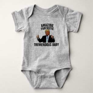 TREMENDOUS BABY TRUMP T-SHIRTS JERSEY BODYSUIT