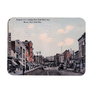 Tremont Ave., Bronx, New York, Vintage  Magnet