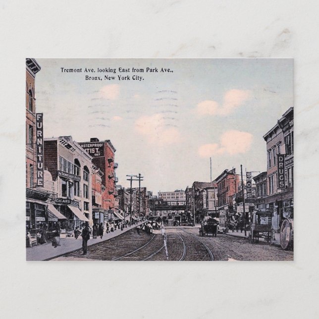 Tremont Ave., Bronx, New York, Vintage Postcard (Front)