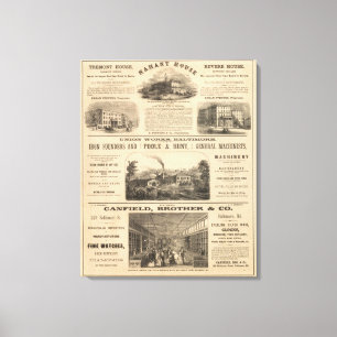 Tremont House, Boston hotel Nahant House Canvas Print