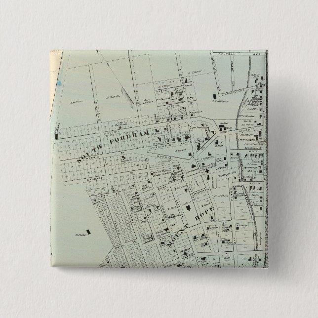 Tremont, W Farms 2 Inch Square Button (Front)