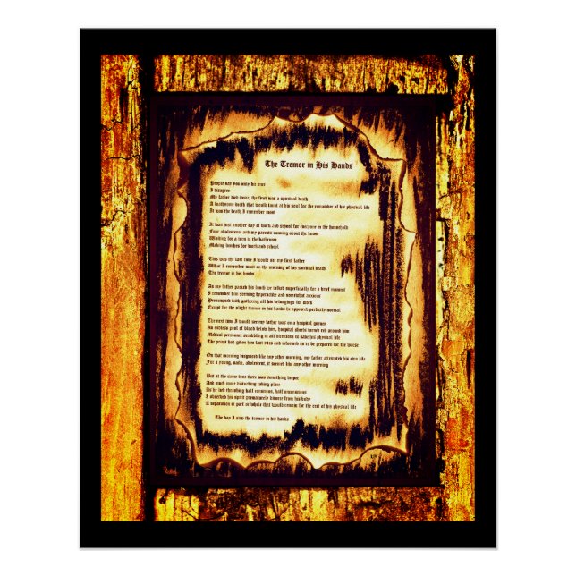 Tremor In His Hands Poster (Front)