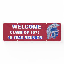 TREMPER CLASS REUNION TROJAN BANNER