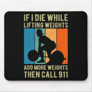 Tren Lifting Fitness Gym Deadlift Tees - Humourous Mouse Pad