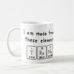 Trena periodic table name mug