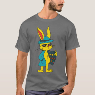 Trench Coat Bunny Easter Design For Easter Sunday T-Shirt