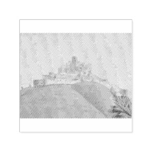 Trencin Castle in western Slovakia Self-inking Stamp