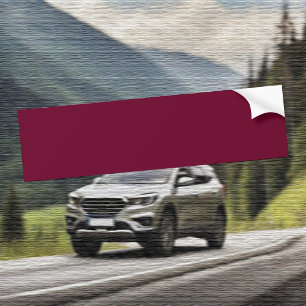 Trend Color Dark Burgundy Bumper Sticker