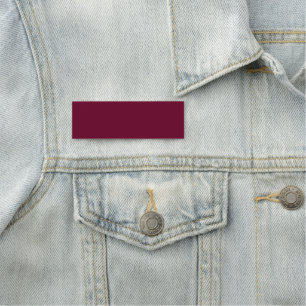 Trend Color Dark Burgundy - Classic Name Tag