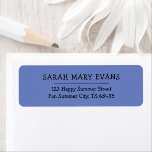 Trend Color - Jewel Blue Return Address Labels