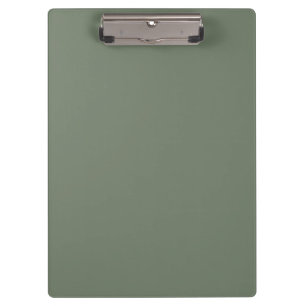 Trend Color - Muted Green Gray Clipboard