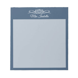 Trend Color Serious Blue Classic Notepad