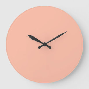 Trend Color Soft Peach Large Wall Clock